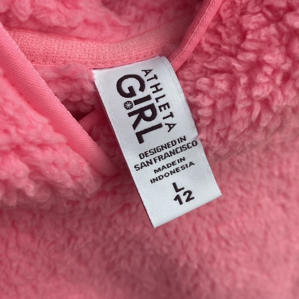 Athleta Girl So Snug Sherpa Hoodie 2.0 Size L 12 NWT - Picture 7 of 8